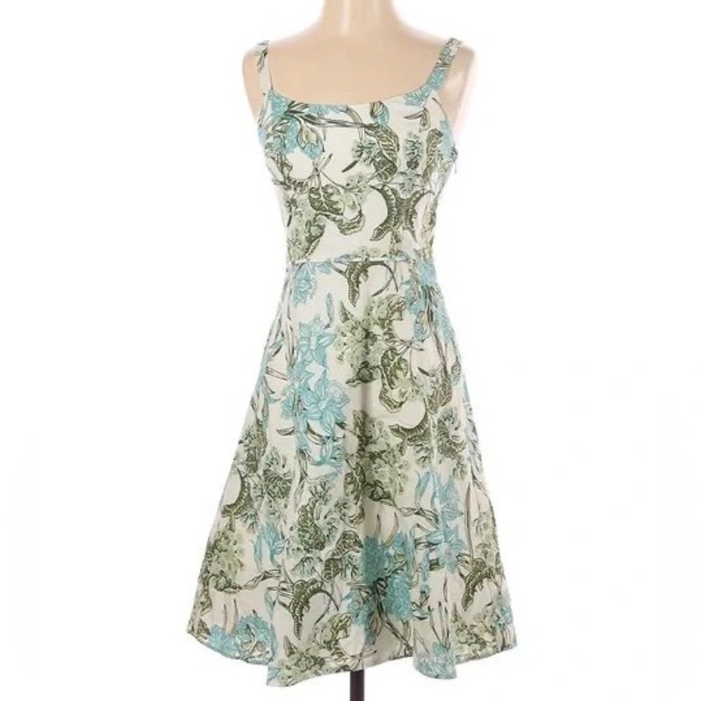 Ann Taylor LOFT Floral Sundress Sleeveless Dress Women's 10 EUC